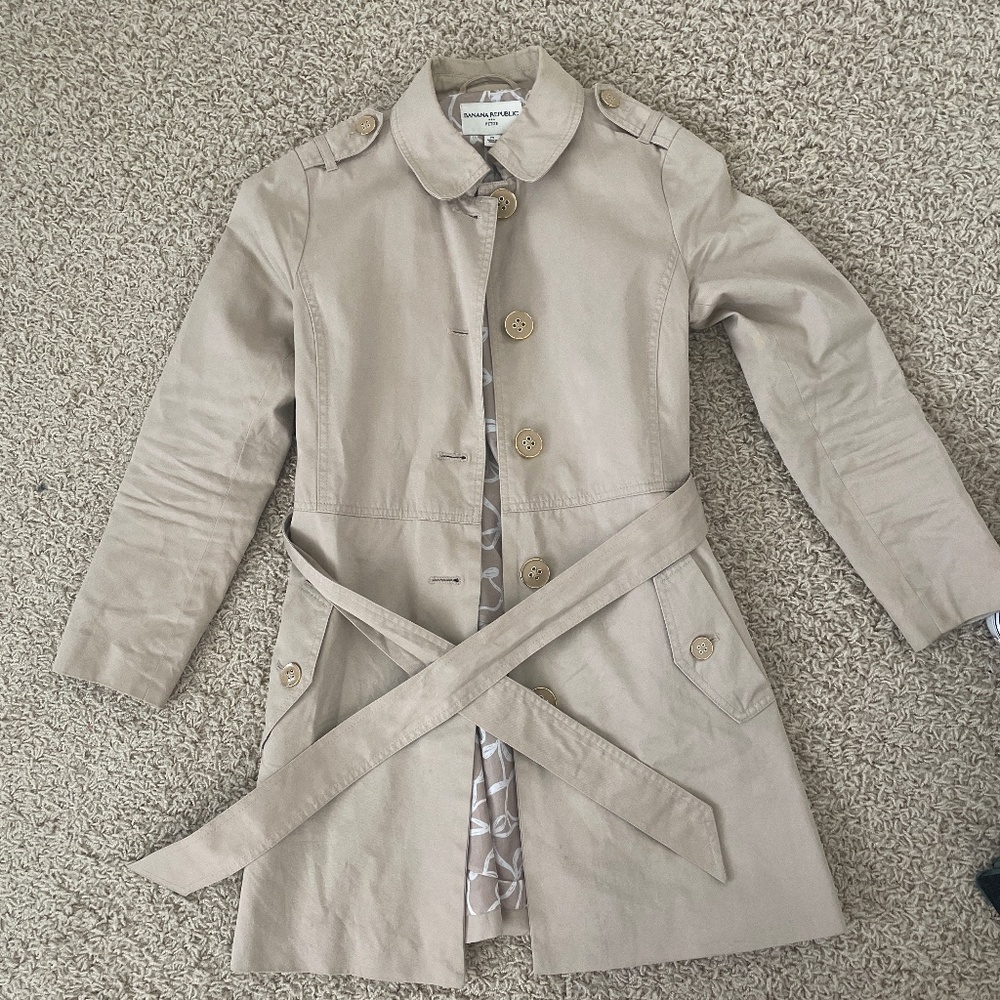 Banana Republic - petite S - Trench coat